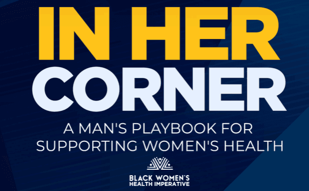 Image logo for In Her Corner resource for men's support role